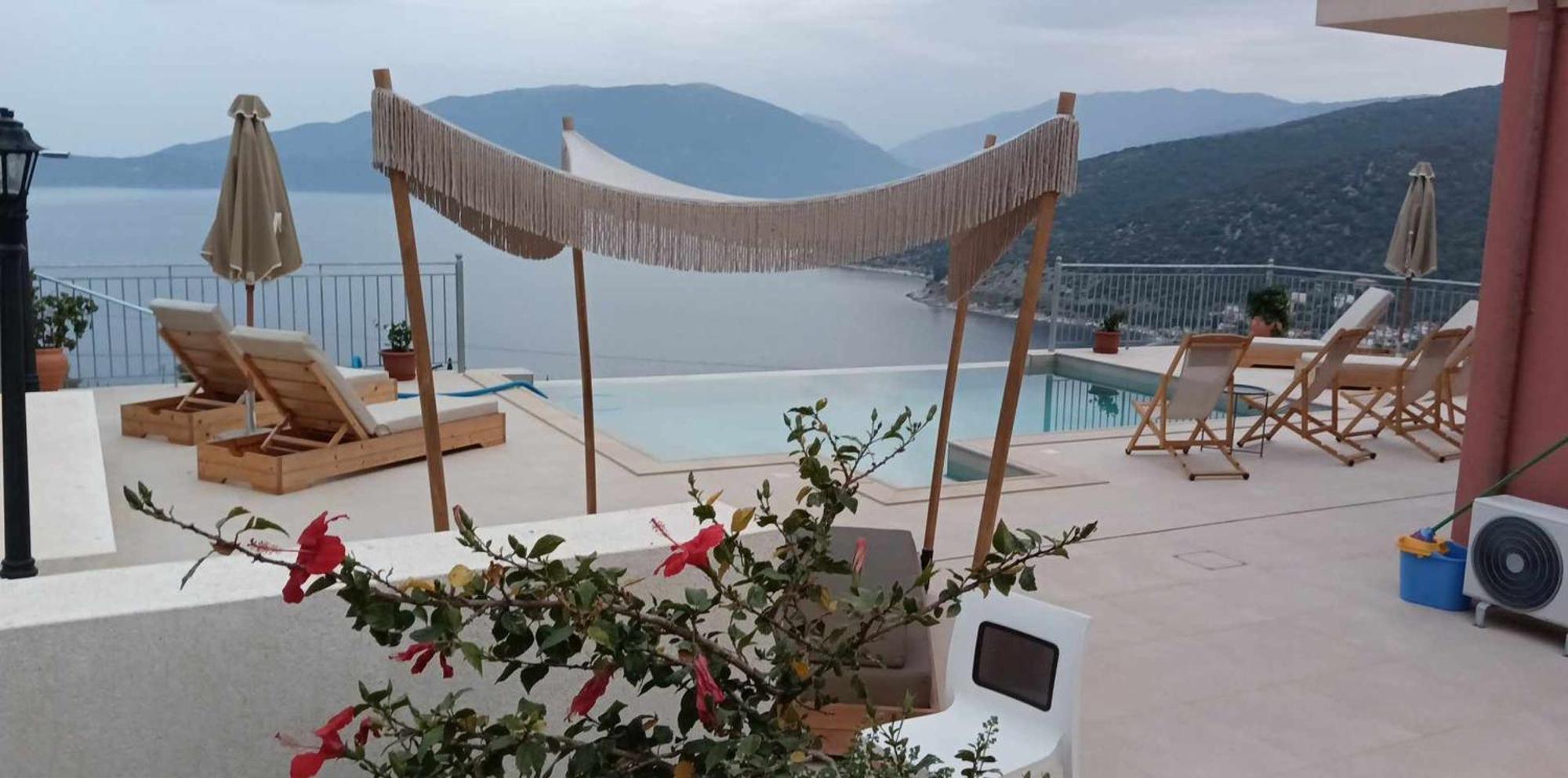 Augustela Villa Seaview Vacation Villa Agia Efimia Eksteriør billede